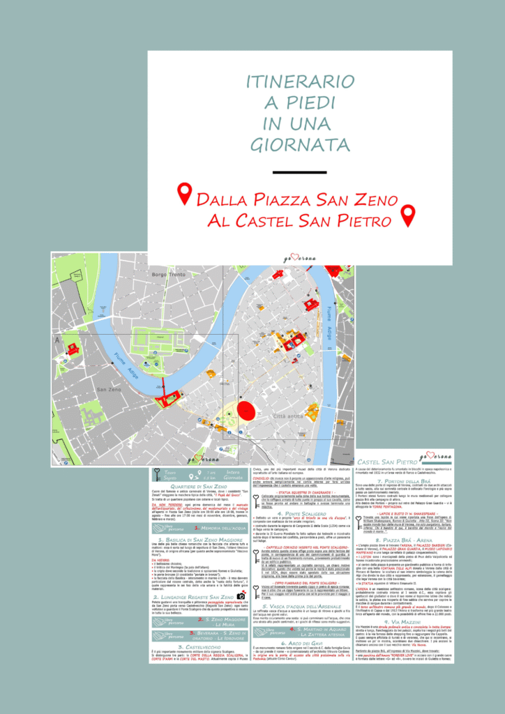 Itinerario a piedi in una giornata - Verona